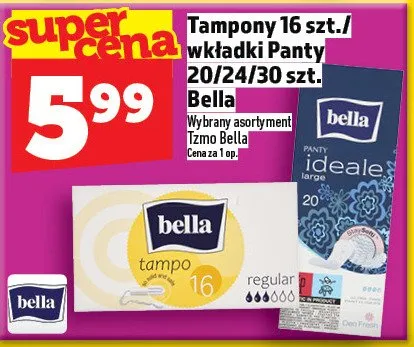 Tampony Bella promocja w TOPAZ