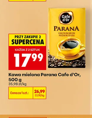 Kawa mielona Parana Cafe d'Or promocja w Biedronka