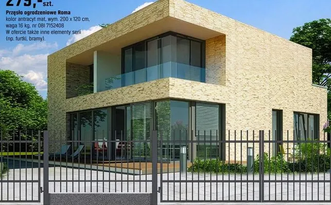 Przęsło ogrodzeniowe Roma promocja w OBI