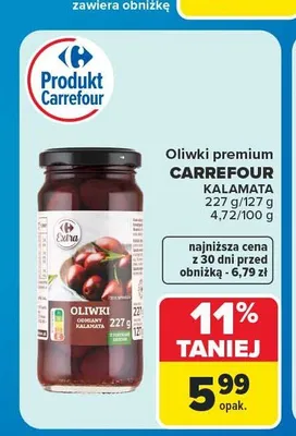 Oliwki premium Carrefour Kalamata promocja w Carrefour