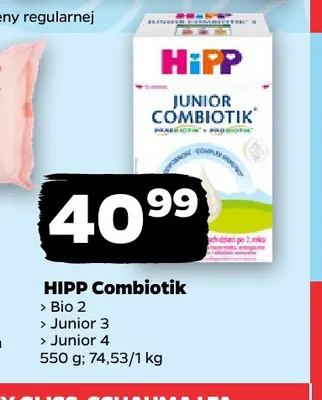 Mleko modyfikowane HiPP Combiotik Bio 2 promocja w Netto