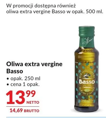 Oliwa extra vergine Basso promocja w Makro