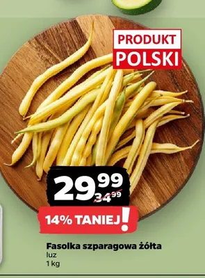 Fasolka szparagowa żółta polska promocja w Netto