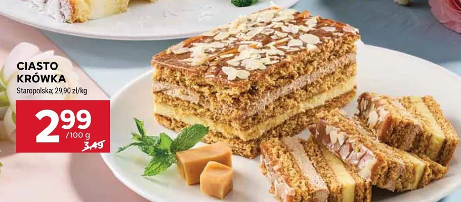 Ciasto krówka promocja w Stokrotka