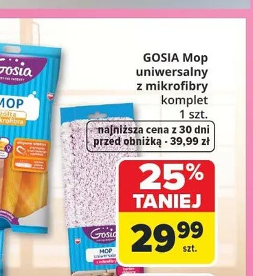 Mop uniwersalny z mikrofibry komplet Gosia promocja w Carrefour