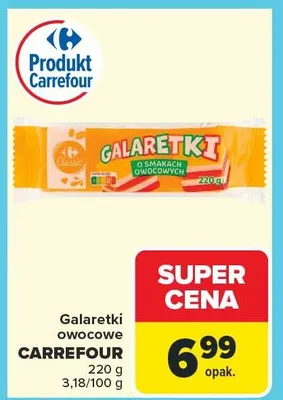 Galaretki owocowe Carrefour promocja w Carrefour Market