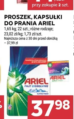 Kapsułki do prania Ariel promocja w Stokrotka