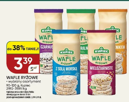 Wafle ryżowe Kupiec wieloziarniste promocja w Chata Polska
