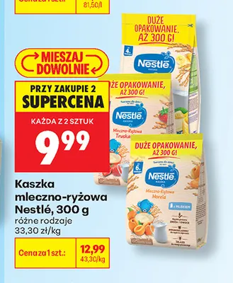 Kaszka mleczno-ryżowa Nestlé promocja w Biedronka