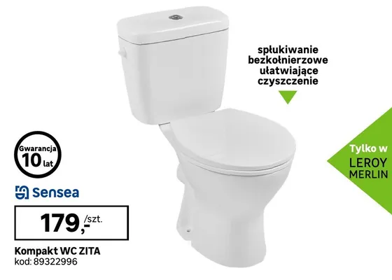 Kompakt WC ZITA promocja w Leroy Merlin