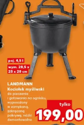 Kocioł myśliwski do pieczenia i gotowania promocja w Kaufland
