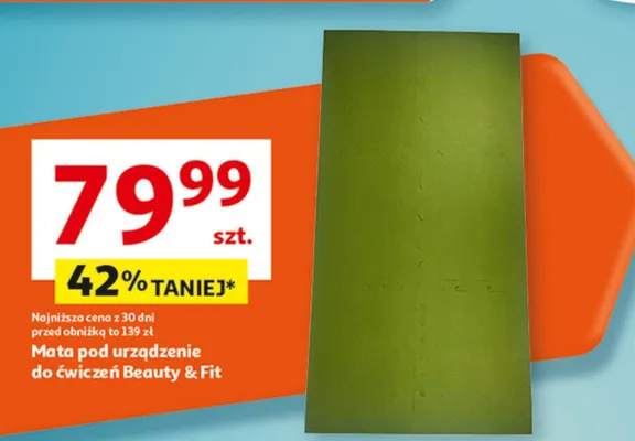Mata pod urządzenie do ćwiczeń Beauty & Fit promocja w Auchan