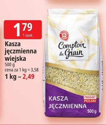 Kasza jęczmienna wiejska Comptoir du Grain promocja w Leclerc