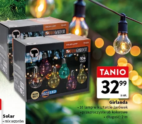 Girlanda 10 lamp w kształcie żarówek promocja w Intermarche