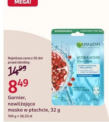 Nawilżająca maska w płótnie promocja w Rossmann