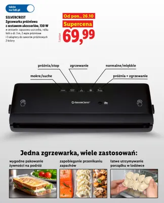 Zgrzewarka próżniowa z zestawem akcesoriów Silvercrest promocja w Lidl