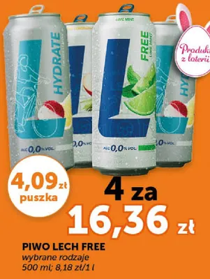 Piwo Lech Free wybrane rodzaje promocja w Groszek