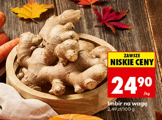 Imbir na wagę promocja w Biedronka
