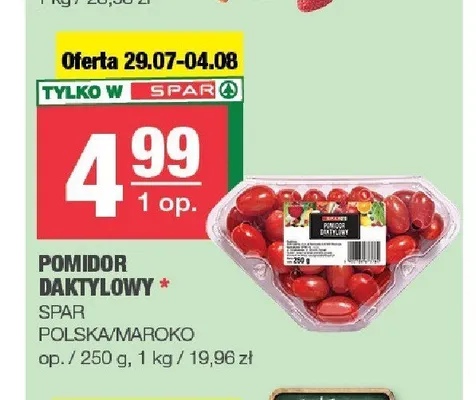Pomidor daktylowy promocja w SPAR