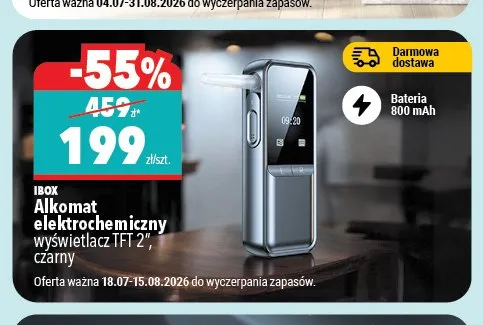 Alkomat elektrochemiczny IBOX promocja w Biedronka Home