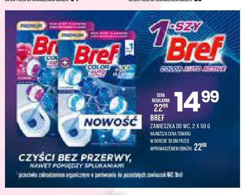 Zawieszka do WC Bref promocja w Drogerie Natura