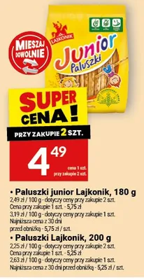 Paluszki junior Lajkonik promocja w Twój Market