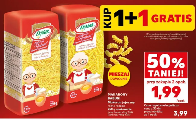 Makaron jajeczny Babuni promocja w Kaufland