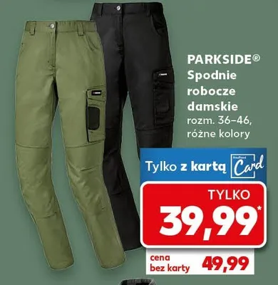 Spodnie robocze damskie różne kolory promocja w Kaufland