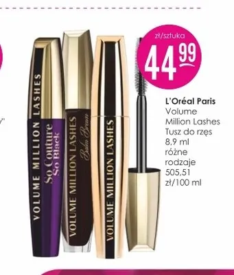Tusz do rzęs L'Oréal Paris Volume Million Lashes promocja w Drogerie Jasmin