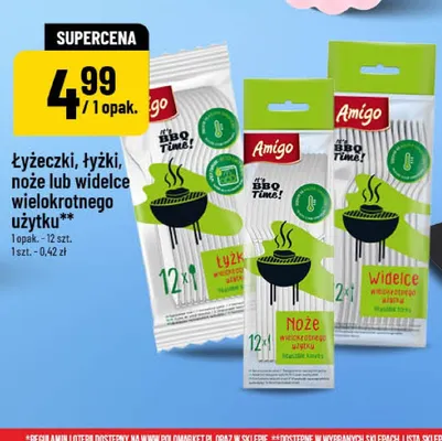 Łyżeczki wielokrotnego użytku Amigo 12-pak promocja w POLOmarket