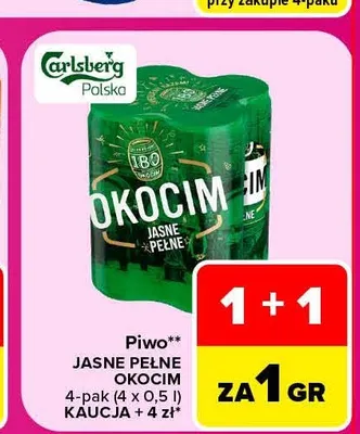 Piwo Okocim 4-pak promocja w Carrefour