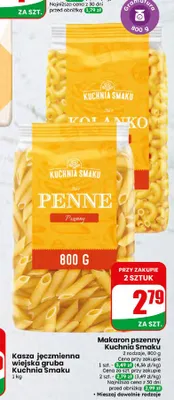 Makaron pszenny Kuchnia Smaku promocja w Dino