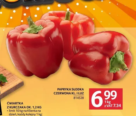 Papryka słodka czerwona promocja w Selgros