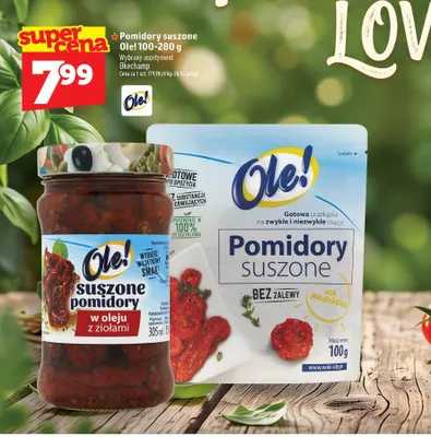 Pomidory suszone bez zalewy Ole! promocja w TOPAZ