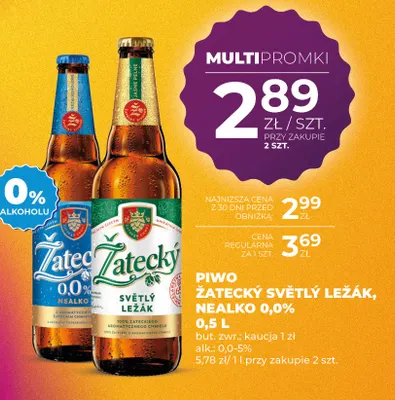 Piwo Žatecký Světlý Ležák promocja w Duży Ben