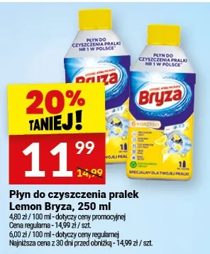 Płyn do czyszczenia pralek Lemon Bryza promocja w Twój Market