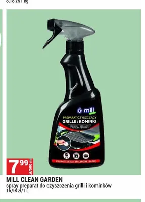 Spray preparat do czyszczenia grilli i kominków Mill Clean Garden promocja w Merkury Market