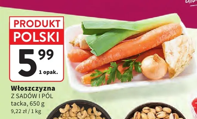 Włoszczyzna Z Sadów i Pól tacka promocja w Intermarche