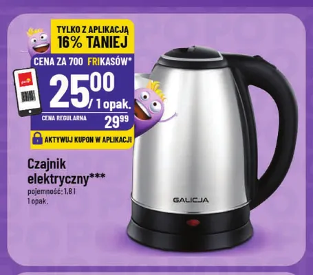 Czajnik elektryczny 1,8 l Galicja promocja w POLOmarket