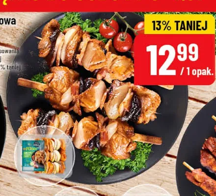 Szaszłyk drobiowy z boczkiem i cebulą promocja w POLOmarket