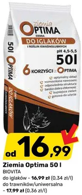 Ziemia Optima 50 l promocja w Bricomarche
