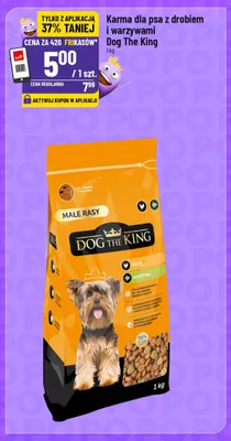 Karma dla psa z drobiem i warzywami Dog The King promocja w POLOmarket