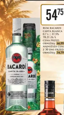 Rum Bacardi Carta Blanca promocja w Dino