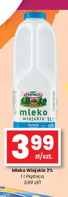 Mleko wiejskie świeże Piątnica 2% promocja w emma MARKET