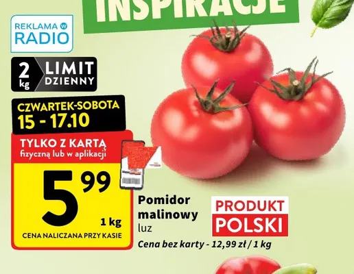 Pomidory malinowe promocja w Intermarche