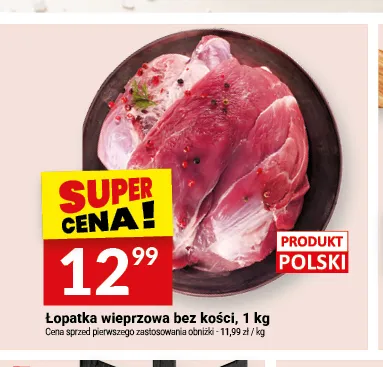 Łopatka wieprzowa bez kości promocja w Twój Market