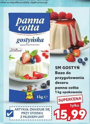 Baza do przygotowania deseru panna cotta SM Gostyń promocja w Kaufland