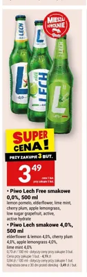 Piwo Lech smakowe 4,0% lime mint promocja w Twój Market