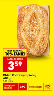 Chleb Rodzinny z pieca promocja w Biedronka