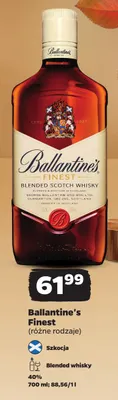 Whisky Ballantine's Finest promocja w Netto
